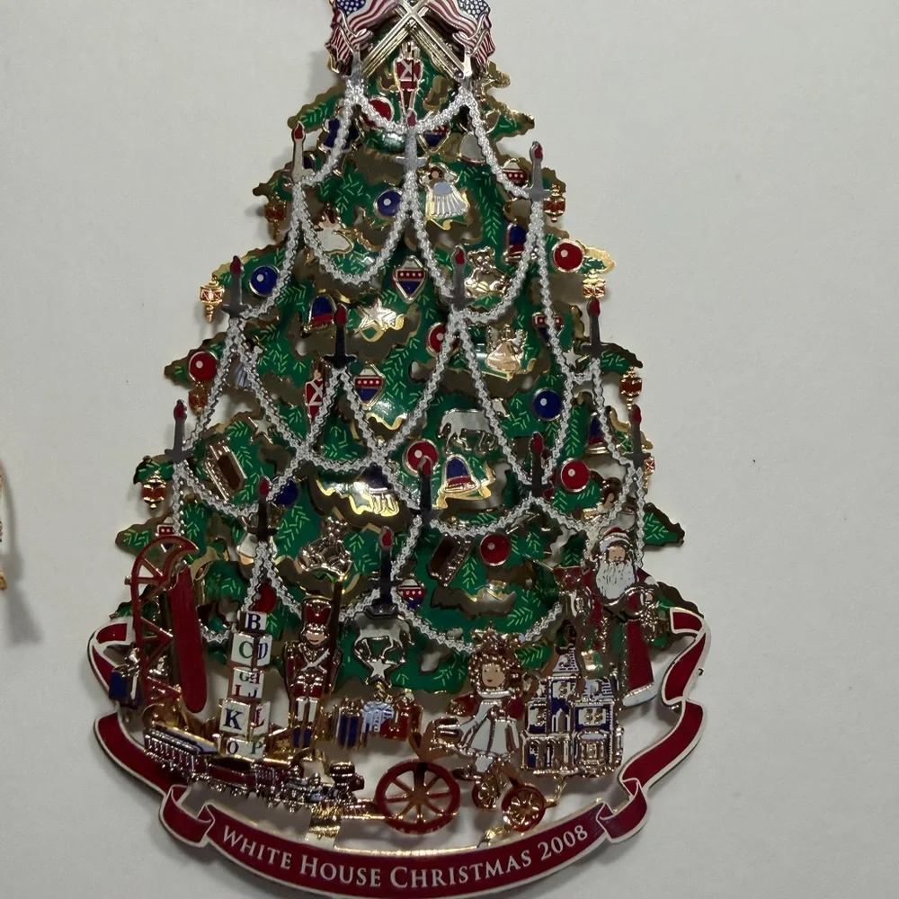 White House Historical Ornaments Lot of 5‎